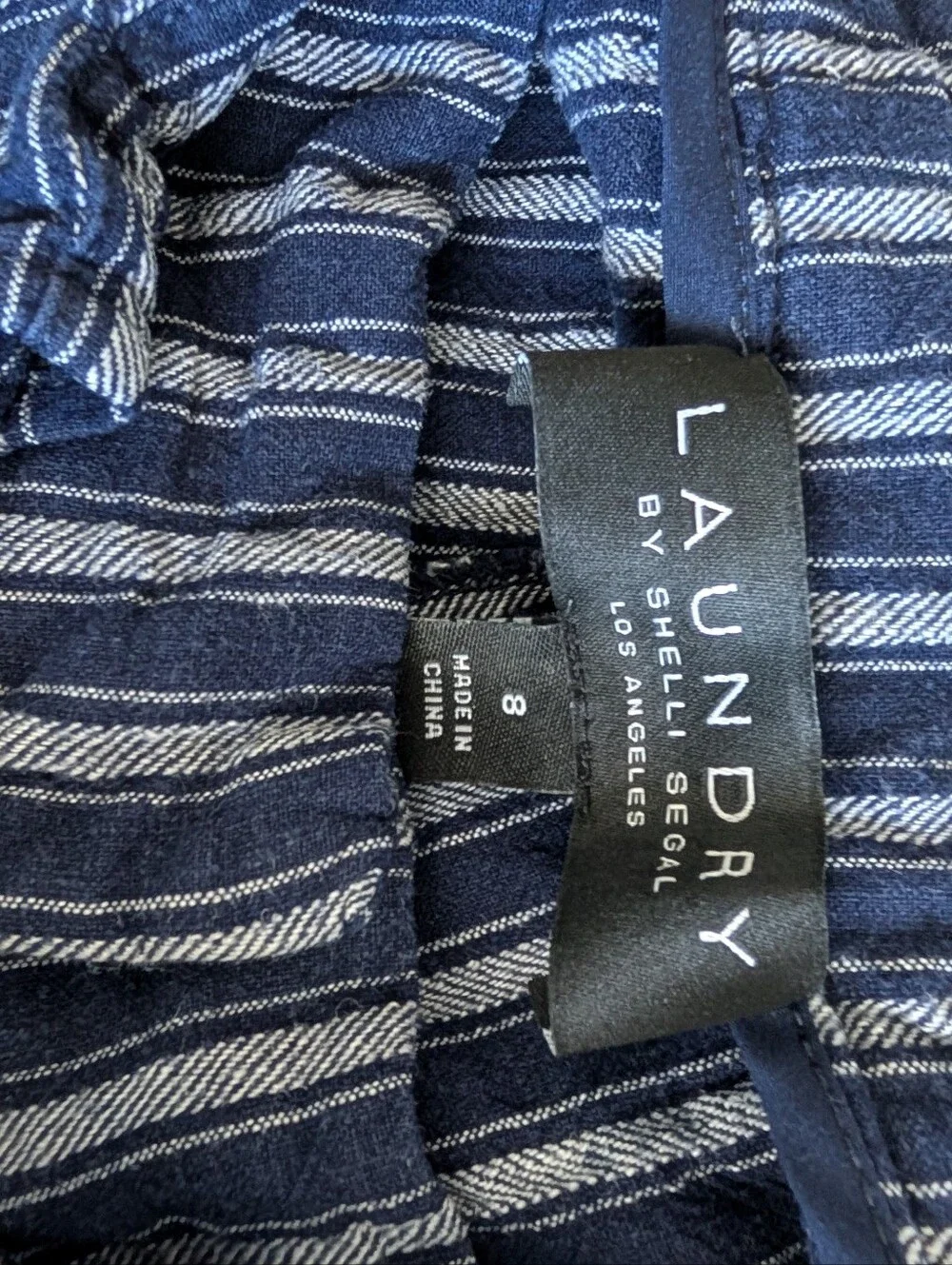 Laundry By Shelli Segal Linen Striped  Beach Pants
